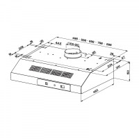 Вытяжка Faber 741 PB W A60