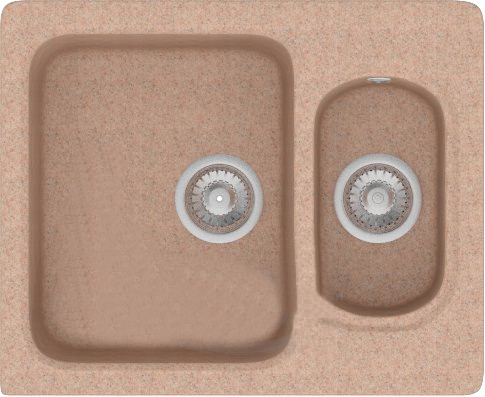Кухонная мойка Polygran F-09 (песочный)
