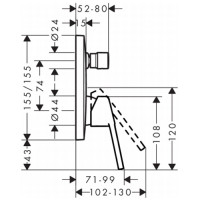 Смеситель Hansgrohe Logis Loop 71264000