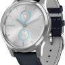 Гибридные умные часы Garmin Vivomove Luxe (серебристый/темно-синий)