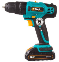 Дрель-шуруповерт BORT BAB-18Ix2Li-FD (с 2-мя АКБ, кейс)