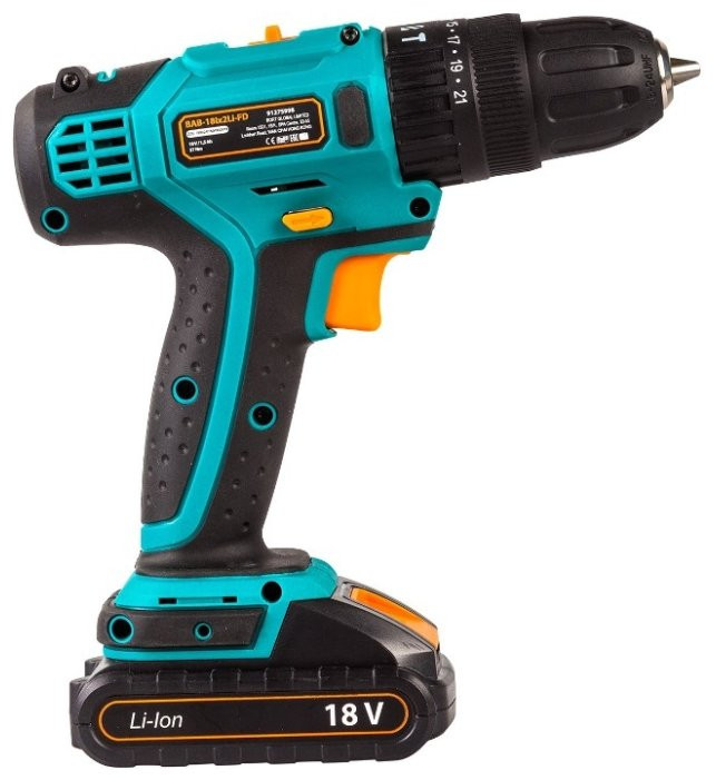Дрель-шуруповерт BORT BAB-18Ix2Li-FD (с 2-мя АКБ, кейс)