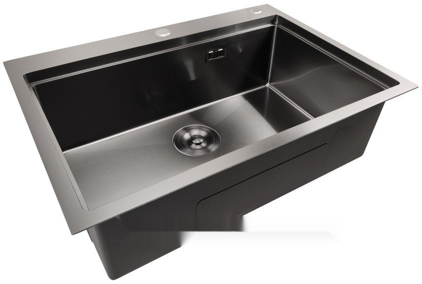 Кухонная мойка Stellar S7050NB-A (нано черный, c доской)