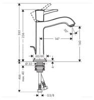 Смеситель Hansgrohe Metropol Classic 31302090