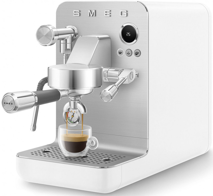 Рожковая кофеварка Smeg EMC02WHMEU