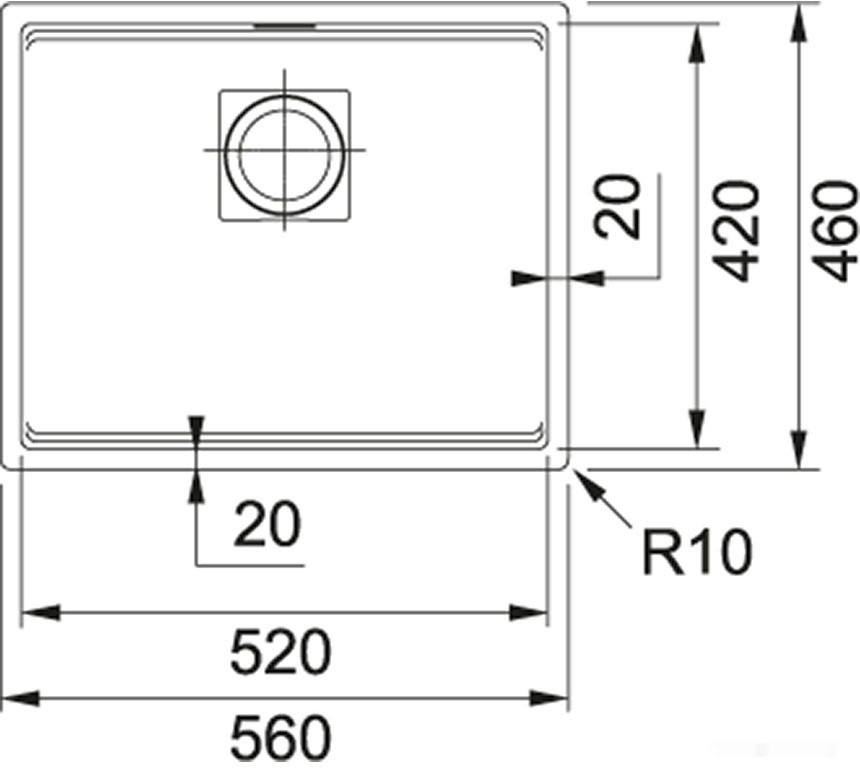 Кухонная мойка Franke Kubus 2 KNG 110-52 125.0512.506 (белый)