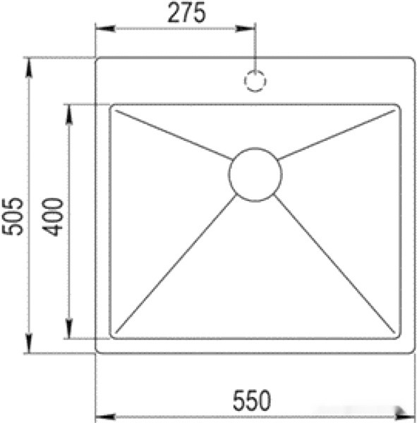 Кухонная мойка Zorg ZRN 5055 Titanium
