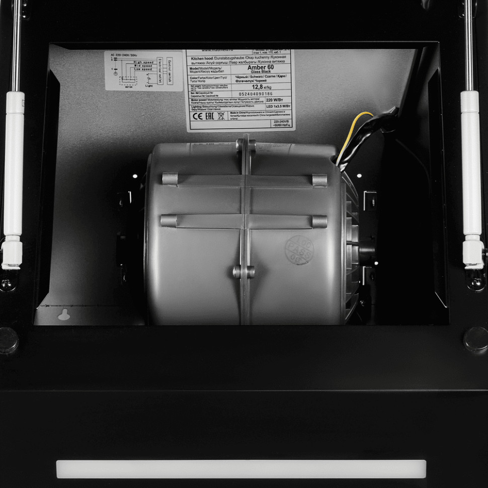 Вытяжка Maunfeld Amber 60 Glass (черный)