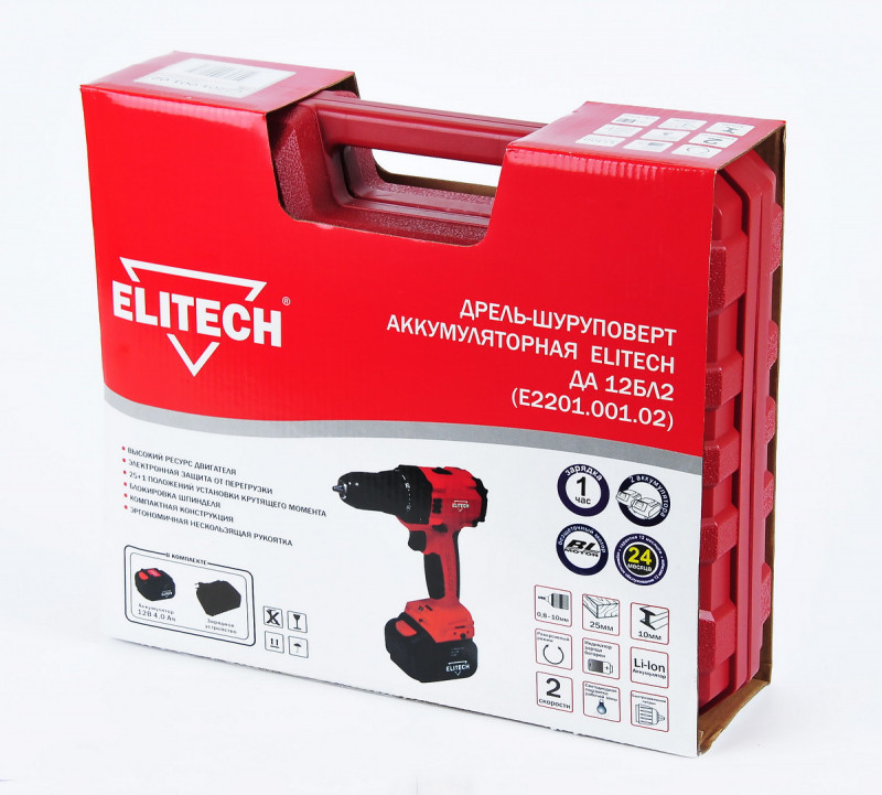 Дрель-шуруповерт Elitech E2201.001.02