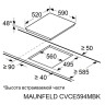 Варочная панель Maunfeld CVCE594MBK2