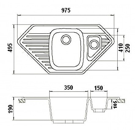 Кухонная мойка Gerhans E10 (Sand)