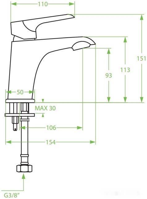 Смеситель Laveo Alea BLE 622D