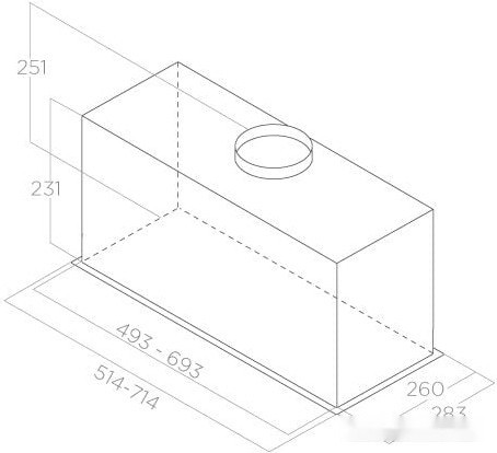 Вытяжка Elica Fold GR/A/72 PRF0180820