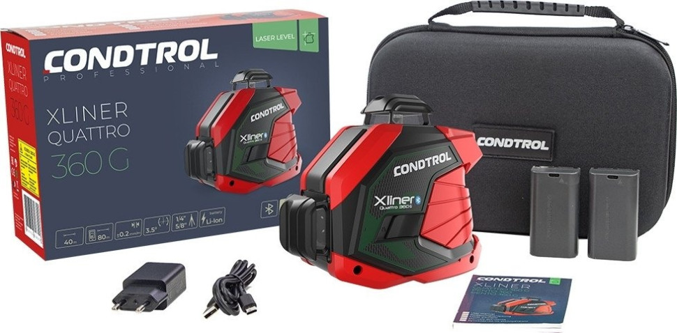Лазерный нивелир Condtrol Xliner Quattro 360G