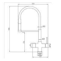 Смеситель Zorg Steel Hammer SH 2002 сатин