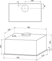 Вытяжка Krona Arven 500 PB V2 (белый)