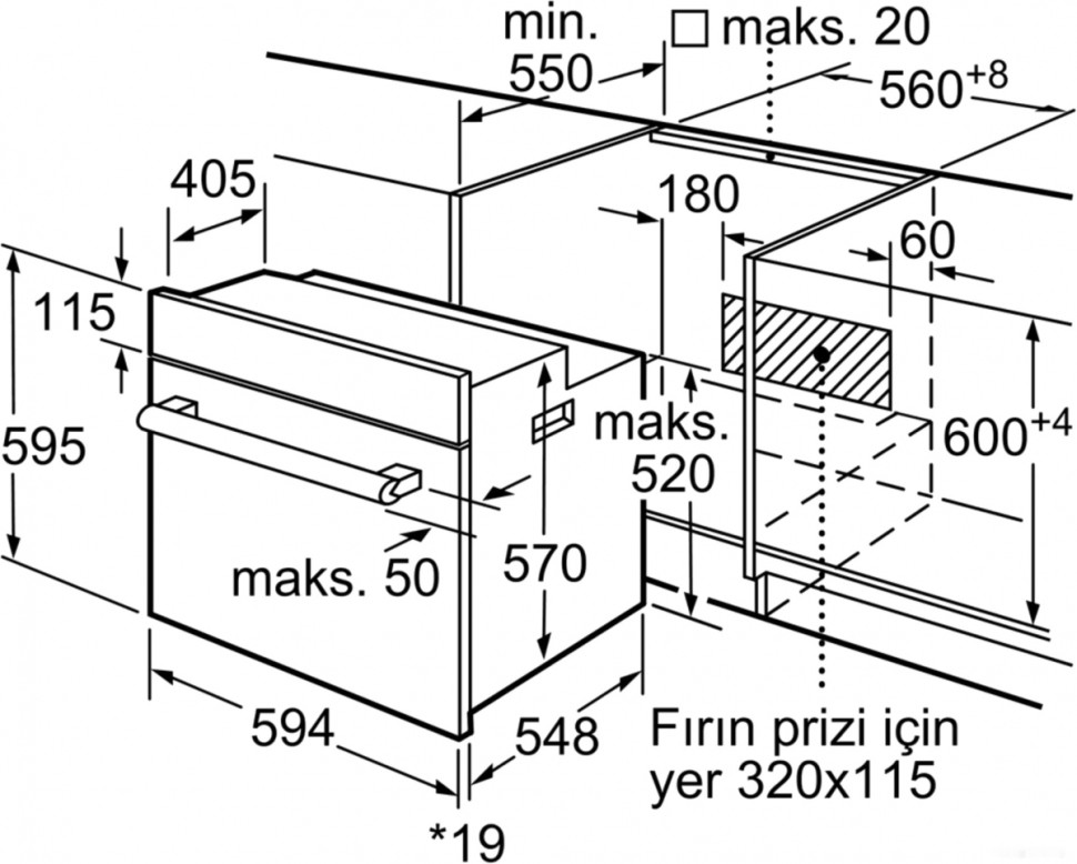 Духовой шкаф Bosch HBF534EH1T