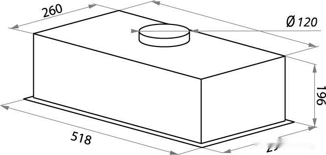 Вытяжка HOMSair Crocus Push 52 белый