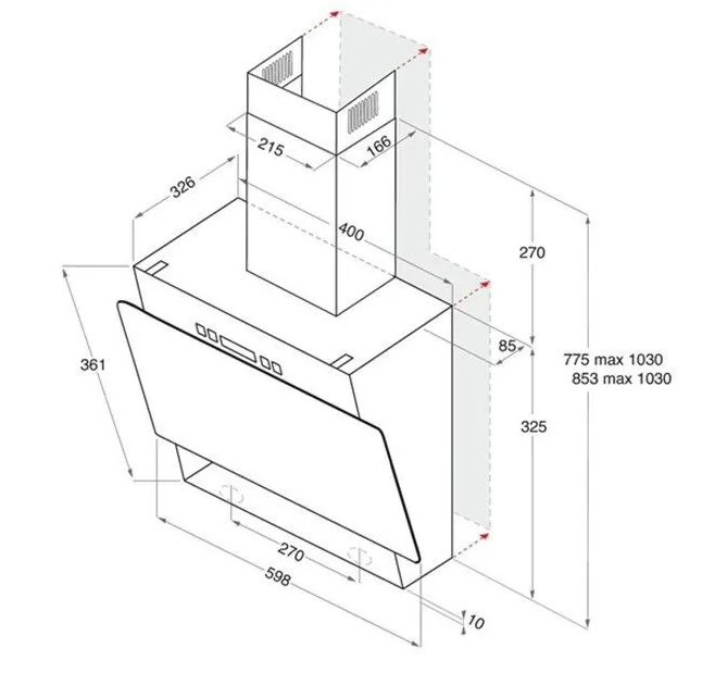 Вытяжка Hotpoint-Ariston RU HHVP 6.5 LL K