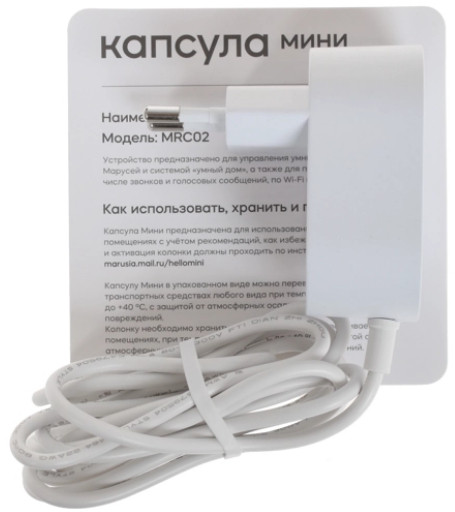 Умная колонка VK Капсула Мини (серый)