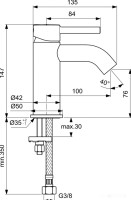 Смеситель Ideal Standard Ceraline BC268AA