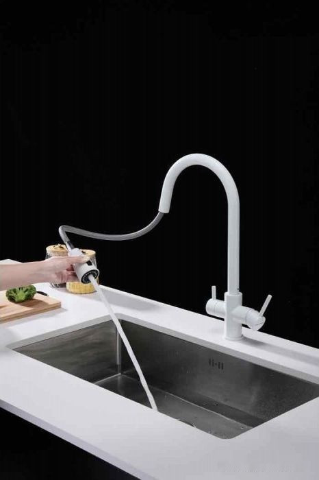 Смеситель Paulmark Lange La214212-431 (белый матовый)