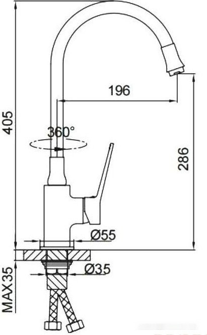 Смеситель Frap F4462-9