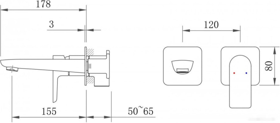 Смеситель Berges Wasserhaus Ventas S 076014