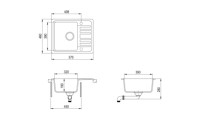 Кухонная мойка AquaSanita Notus SQ 102 710 AW alba