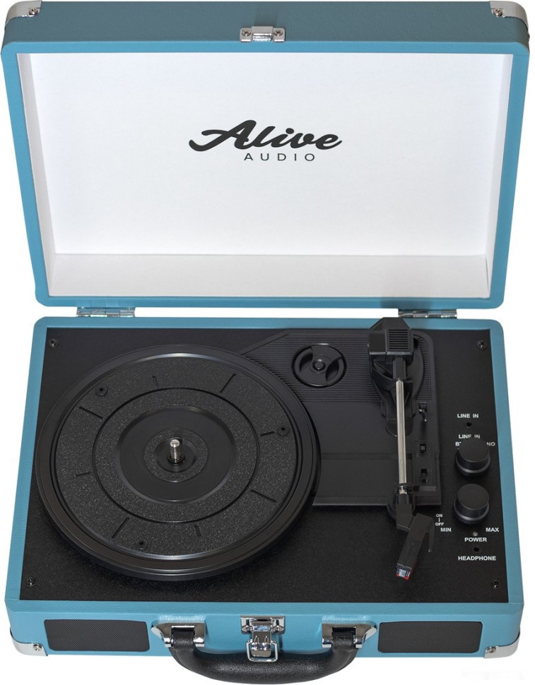 Виниловый проигрыватель Alive audio Glam Aqua