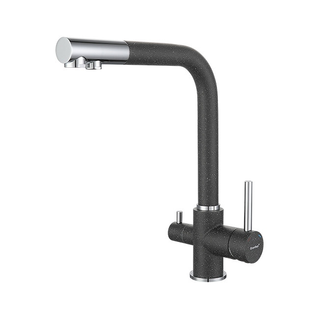 Смеситель GranFest Мрамор 3611 графит