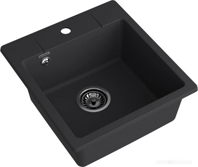 Кухонная мойка GranFest QUARZ GF-UR-245 (черный)