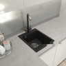 Кухонная мойка GranFest QUARZ GF-UR-245 (черный)