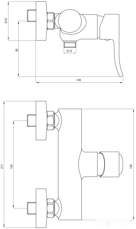 Смеситель Deante Werbena BCW 040M