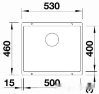 Кухонная мойка Blanco Subline 500-U Black Edition 526340 (черный)