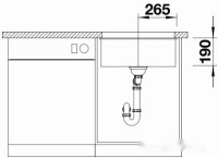 Кухонная мойка Blanco Subline 500-U Black Edition 526340 (черный)