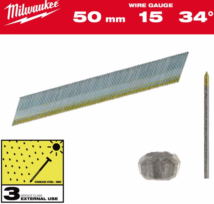 Гвозди для пистолета Milwaukee 4932492580 (2500 шт)