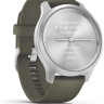 Гибридные умные часы Garmin Vivomove Style (серебристый/зеленый)