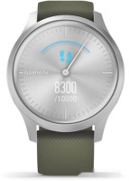 Гибридные умные часы Garmin Vivomove Style (серебристый/зеленый)