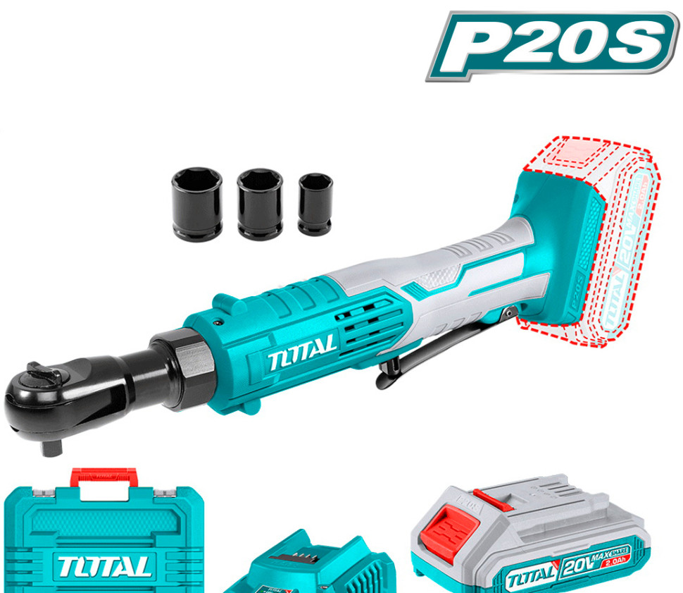 Трещотка Total TDRLI2060152 (с 1-им АКБ, кейс)