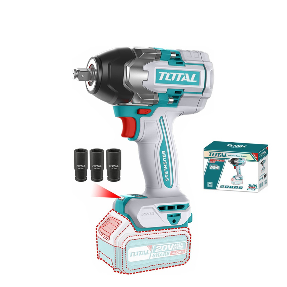 Гайковерт Total TIWLI20851 (без АКБ)