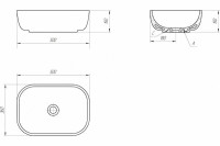 Умывальник Cersanit Moduo 50 Square / 63570