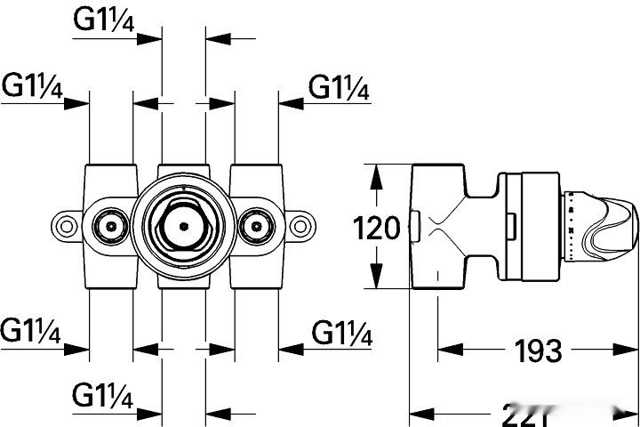 Смеситель Grohe Grohtherm XL 35003000