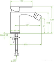 Смеситель Laveo Kvadrato BLQ 032D