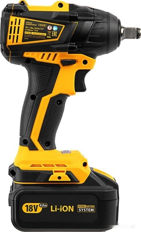 Гайковерт Denzel CIW-IB-300 26501 (с 1-им АКБ, кейс, набор оснастки)