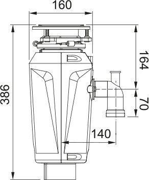 Измельчитель пищевых отходов Franke Slim 125 134.0715.094