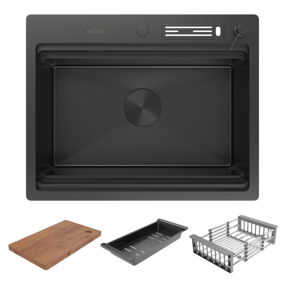 Кухонная мойка Roxen Stage 560250-60B графит
