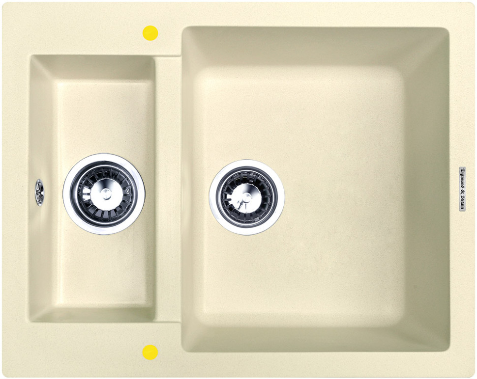 Кухонная мойка Zigmund & Shtain RECHTECK 600.2 (Молодое шампанское)