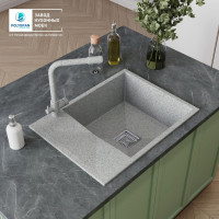 Кухонная мойка Polygran Blade 660 (светло-серый)