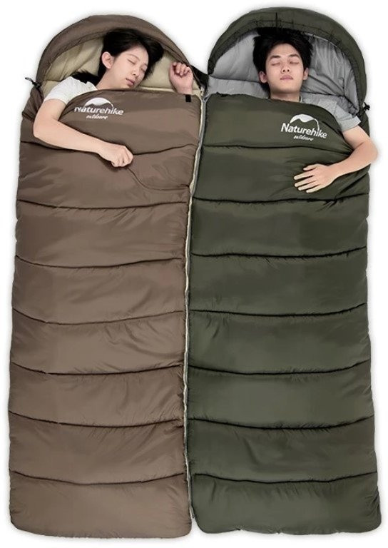 Спальный мешок Naturehike U150 NH20MSD07 6927595764398 (хаки 190 L)